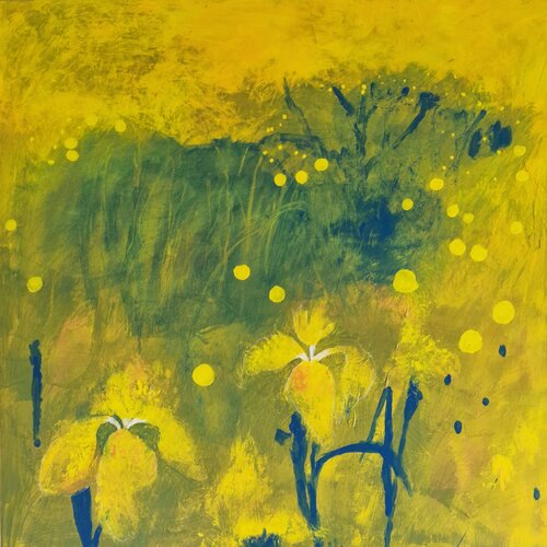 Iriswiese by Gabriele Wöllhaf, Painting for Sale on Select