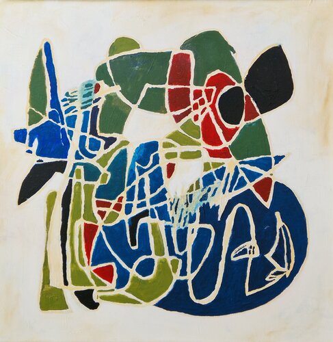 Kartographie des Zufalls by Gabriele Wöllhaf, Painting for Sale on Select