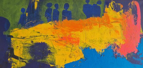 Was bleibt by Gabriele Wöllhaf, Painting for Sale on Select