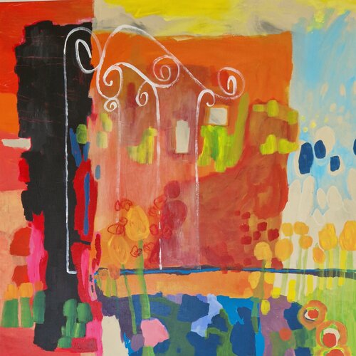 Durch's Tor by Gabriele Wöllhaf, Painting for Sale on Select