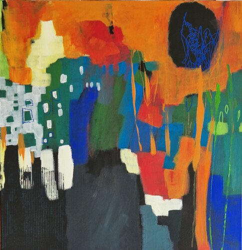 Hopfenstadt by Gabriele Wöllhaf, Painting for Sale on Select