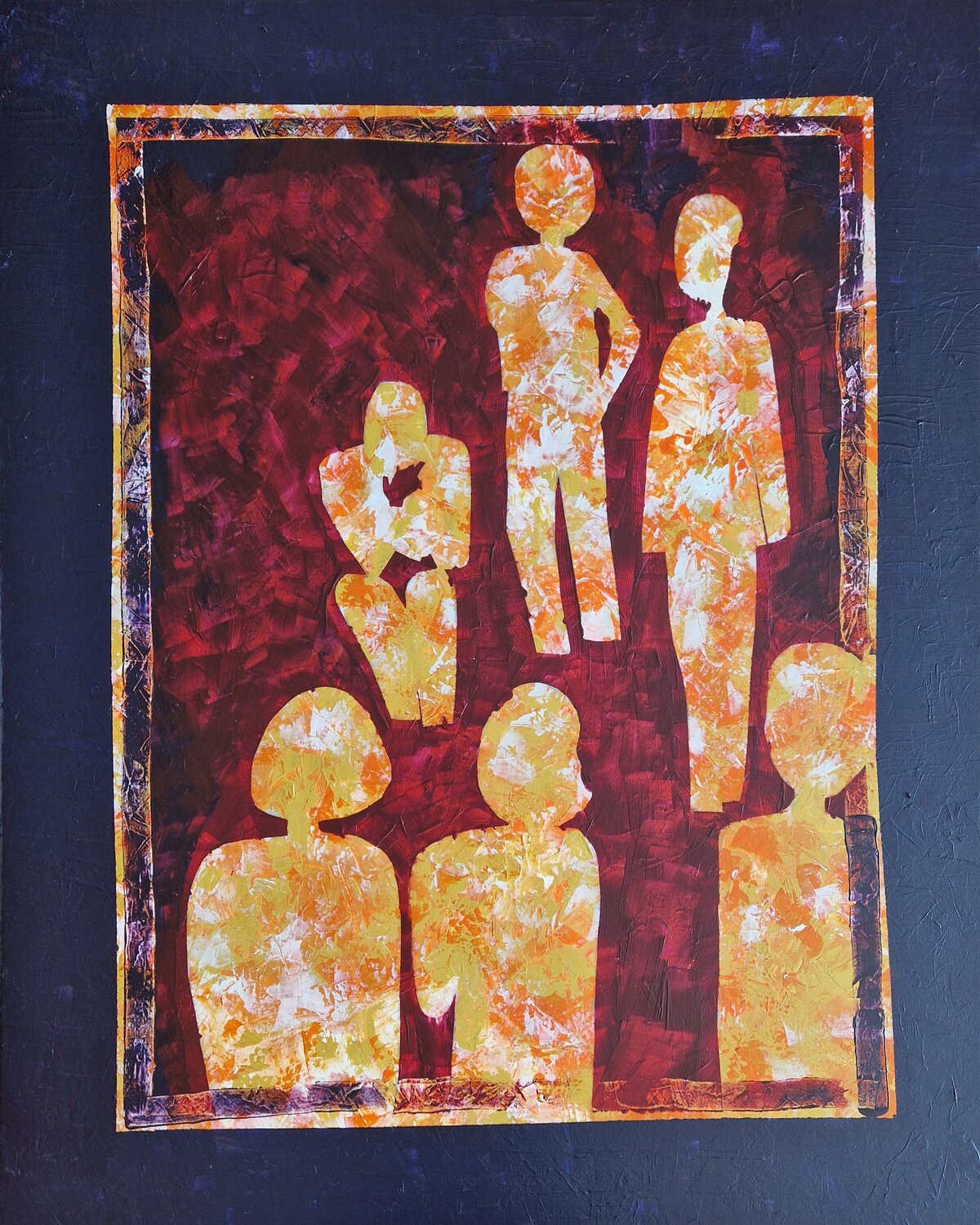Der Einsame Gabriele Wöllhaf Original painting for sale