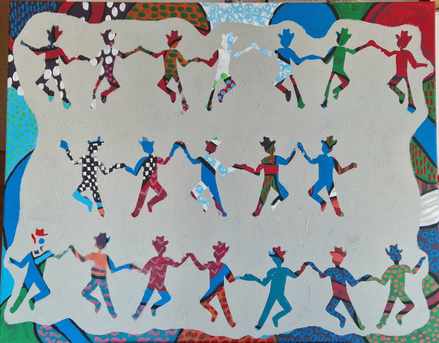 Linedancer Gabriele Wöllhaf Original painting for sale