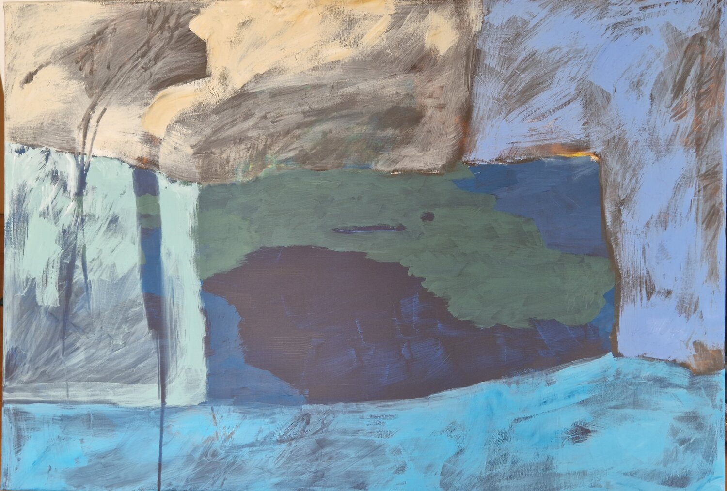 Fenster zum Meer Gabriele Wöllhaf Original painting for sale