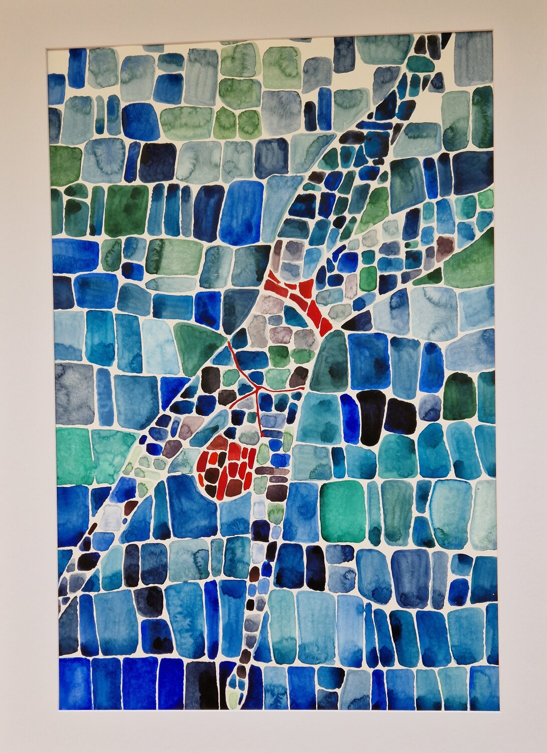 Kopfsprung Gabriele Wöllhaf Original painting for sale