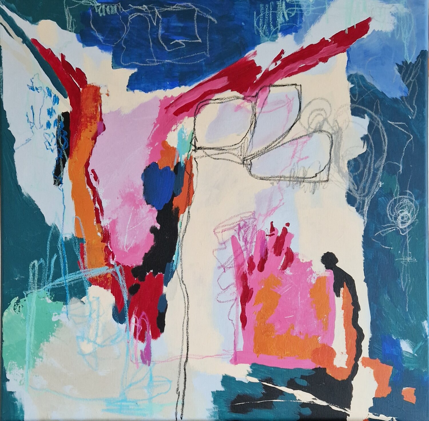 Energiegeladen Gabriele Wöllhaf Original painting for sale