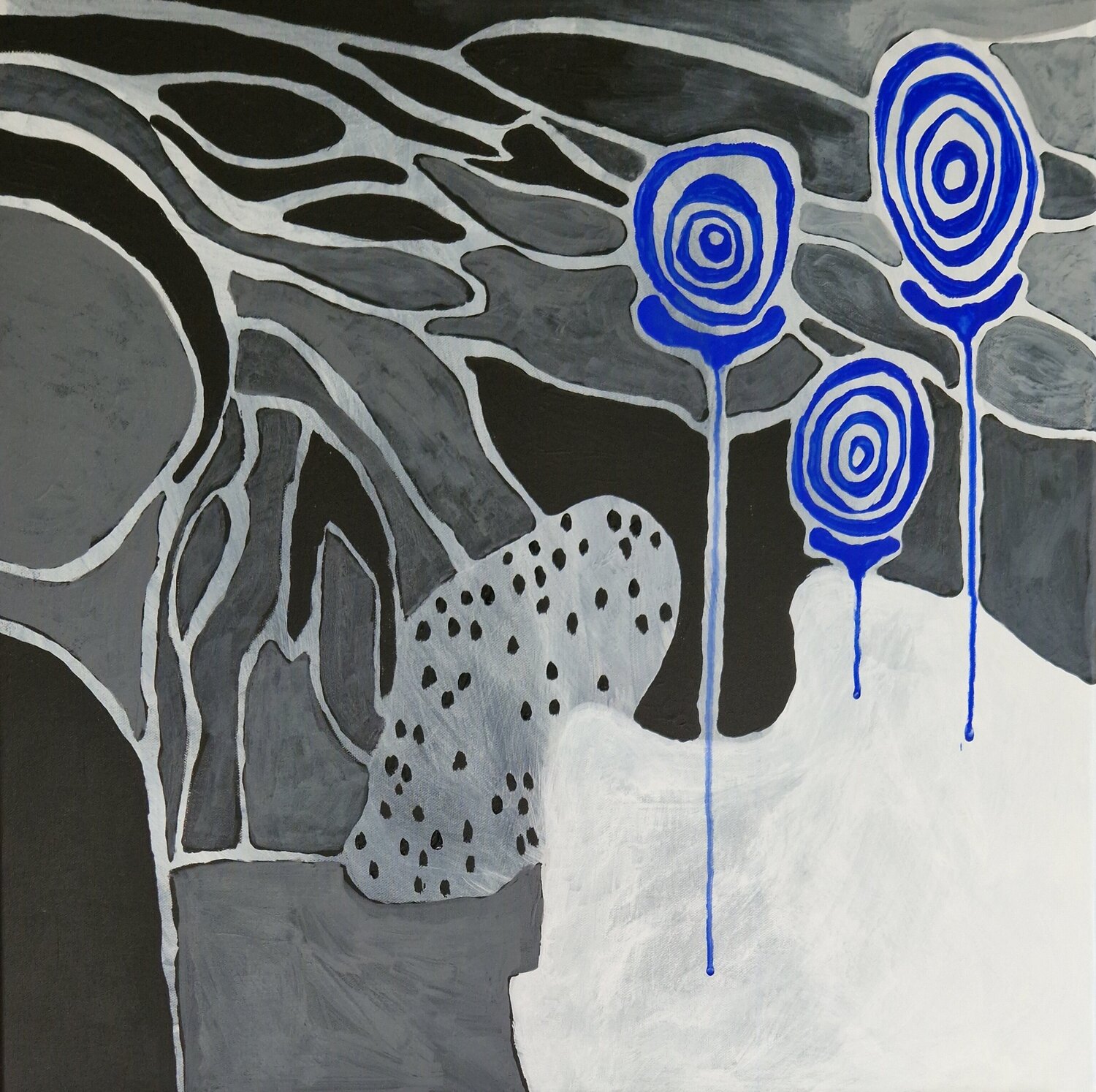 Zwischenräume V Gabriele Wöllhaf Original painting for sale