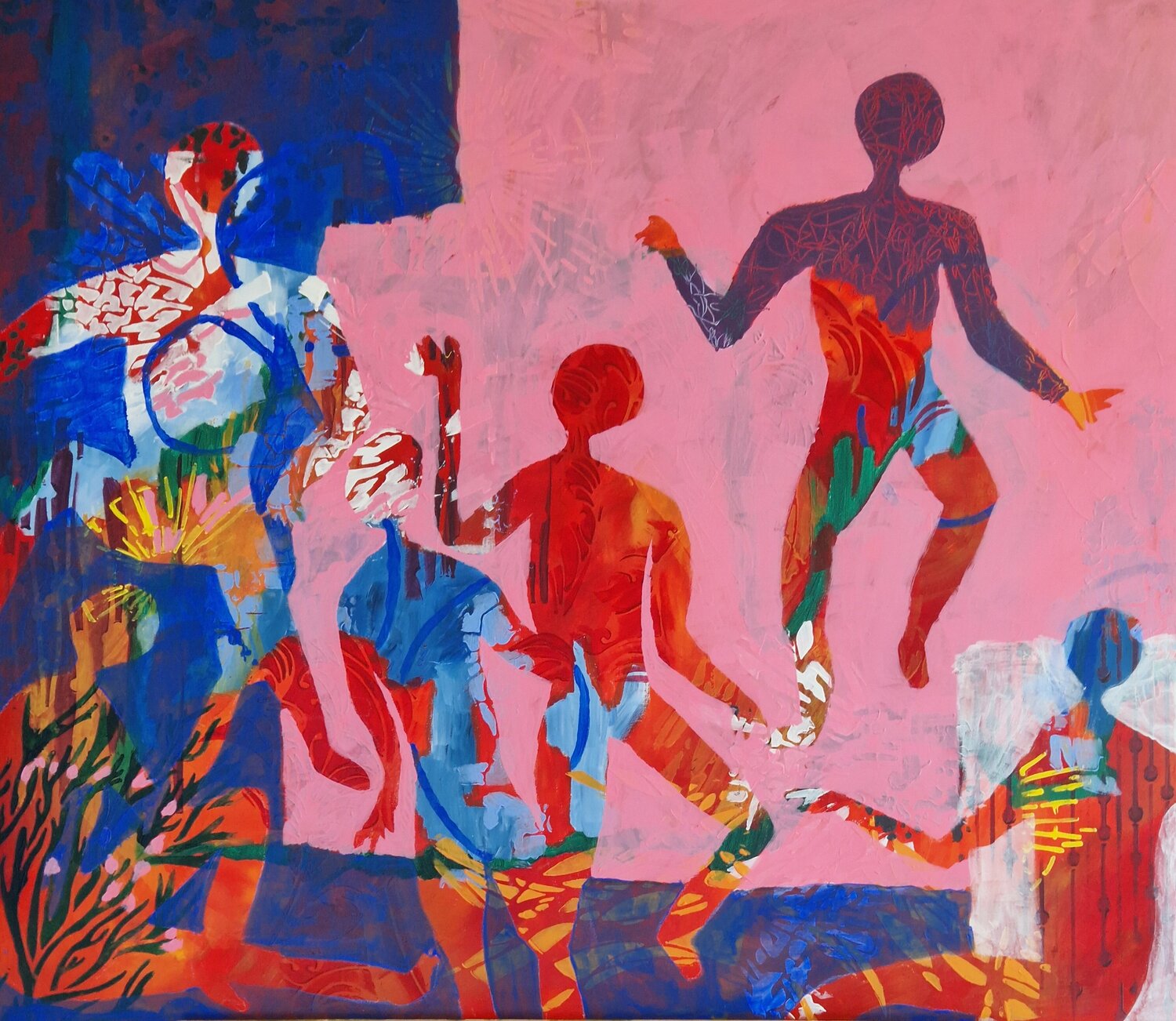 Unter Menschen Gabriele Wöllhaf Original painting for sale