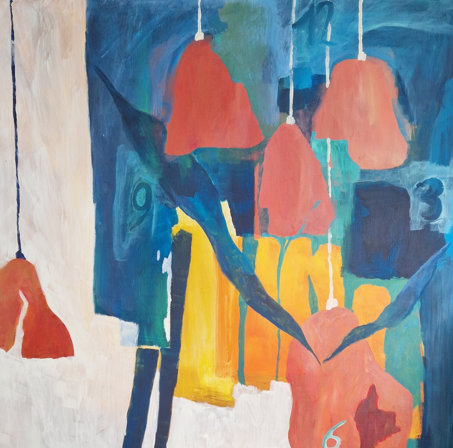 Im Lauf der Zeit Gabriele Wöllhaf Original painting for sale