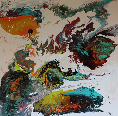 Fondo Marino by Carmen Sciarini, Painting for Sale on Select