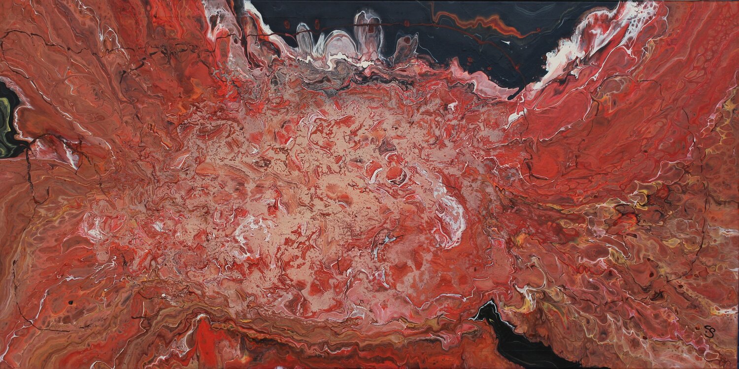 Vulcano Carmen Sciarini Original painting for sale