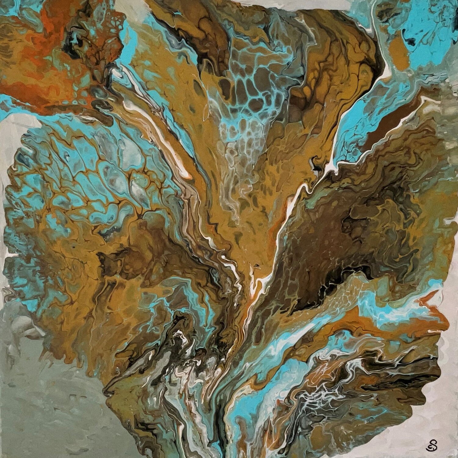 Il coraggio delle foglie Carmen Sciarini Original painting for sale