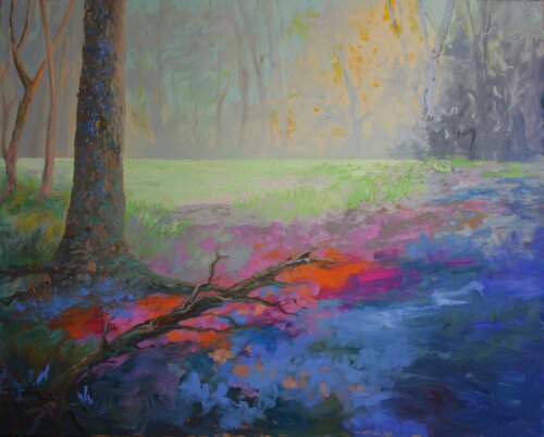 In Rieselfeld Wood. by Vida Göhlmann, Painting for Sale on Select