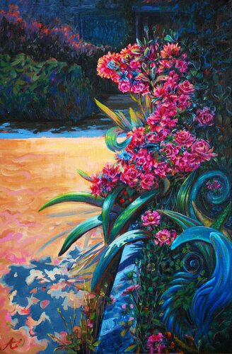 The "Symphony of Blooms" by Vida Göhlmann, Painting for Sale on Select