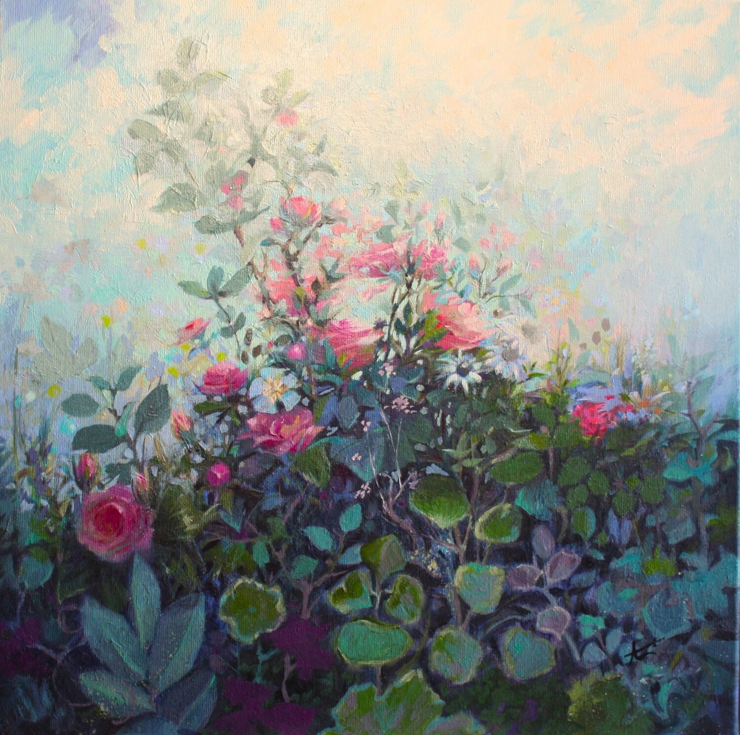 The Rose Garden Vida Göhlmann Original painting for sale