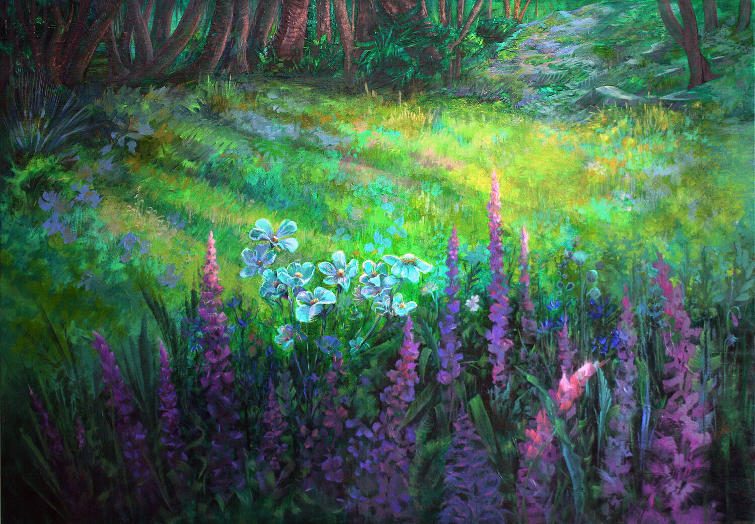 Enigma of the Woodland Realm Vida Göhlmann Original painting for sale