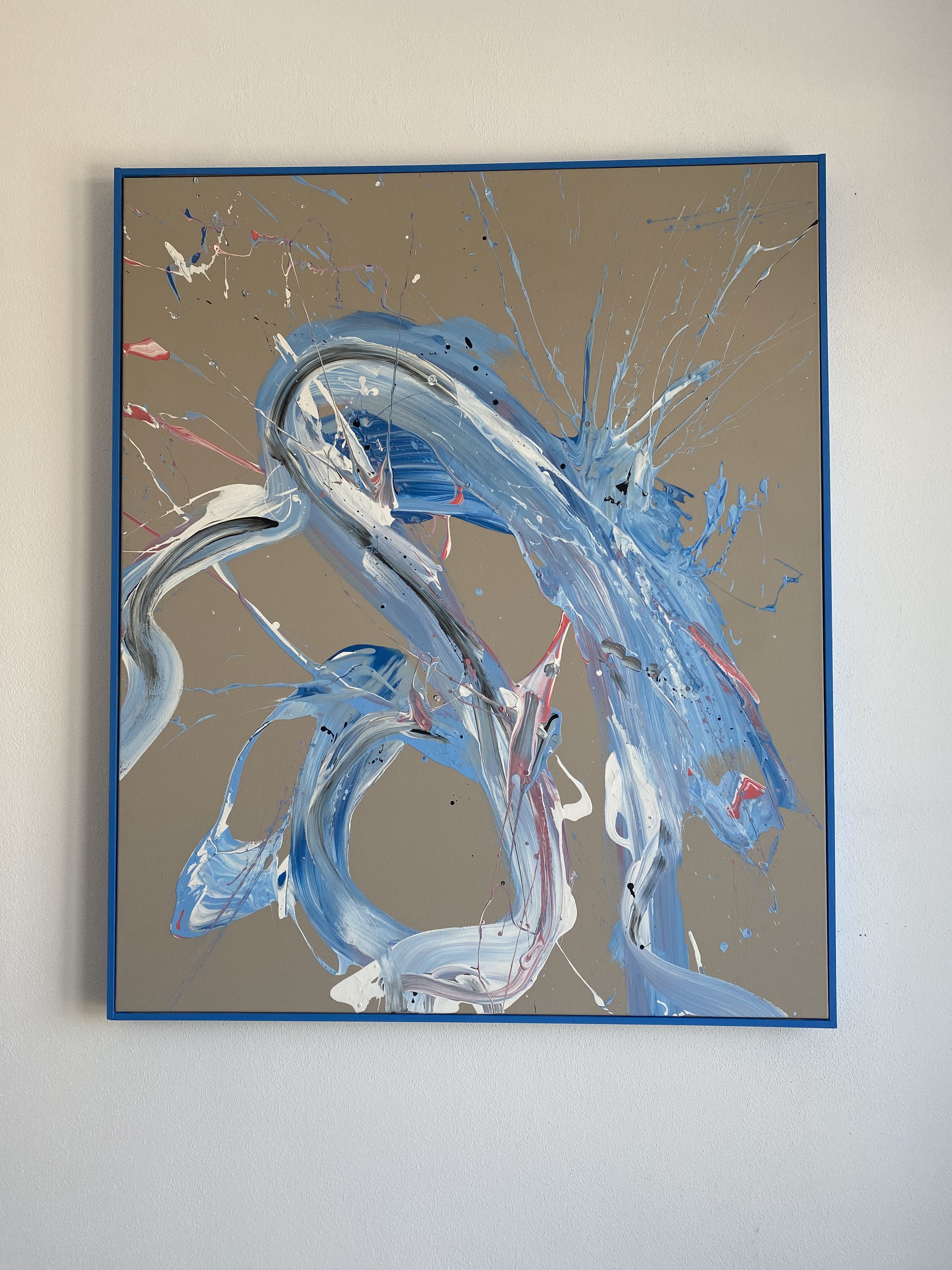 Splash in blue