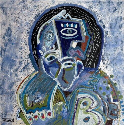 Lady Blue by Fabian Braun, Painting for Sale on Select