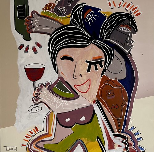 Vino Rosso by Fabian Braun, Painting for Sale on Select