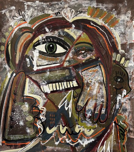 Fragments of Mind by Fabian Braun, Painting for Sale on Select