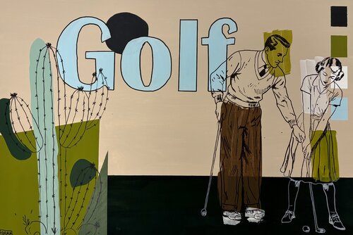 Golf by Fabian Braun, Painting for Sale on Select