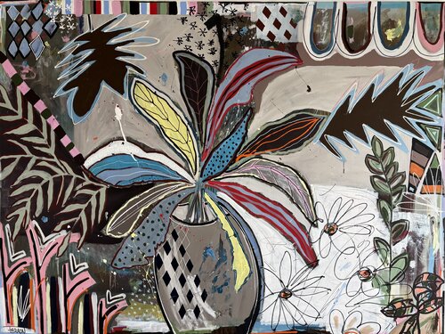 Bouquet of Flowers by Fabian Braun, Painting for Sale on Select