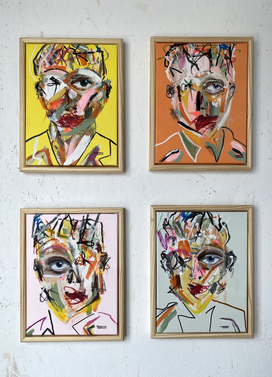 Colorful Fabian Braun Original painting for sale
