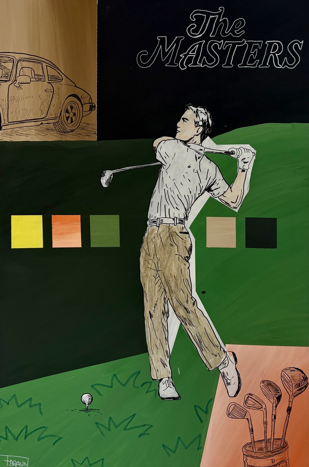 The Masters Fabian Braun Original painting for sale