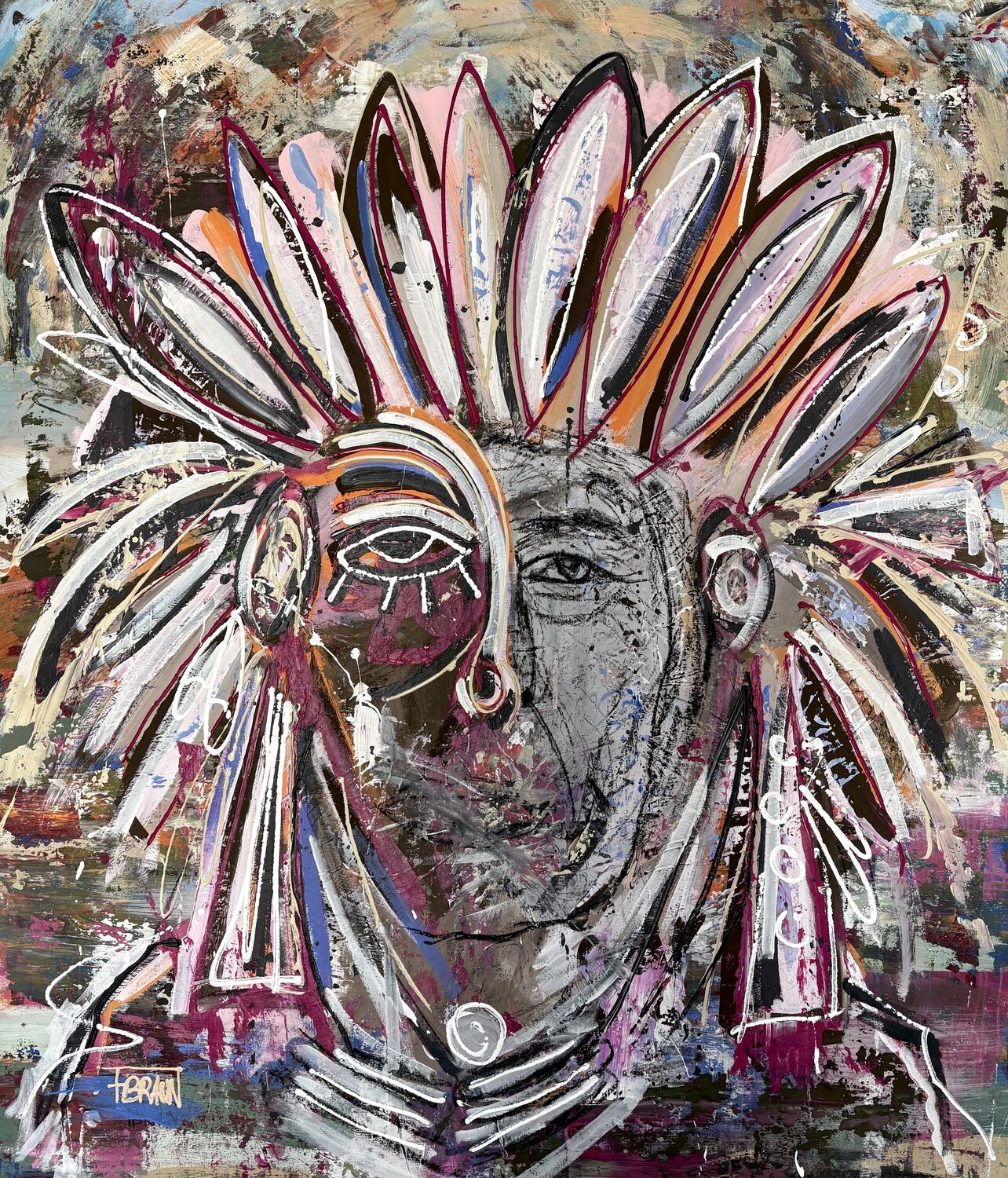The Painted Spirit Fabian Braun Original painting for sale