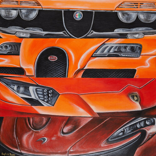 Orange You Glad To See Me by Sophia Rose, Painting for Sale on Select