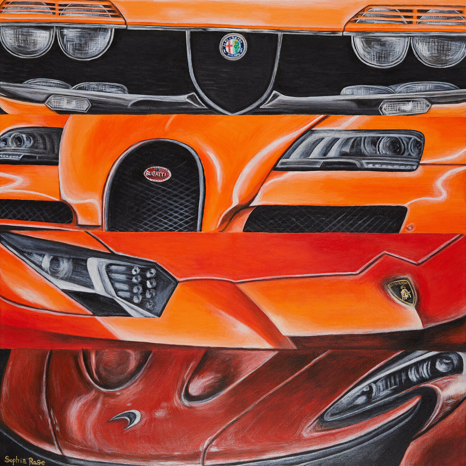 Orange You Glad To See Me Sophia Rose Original painting for sale