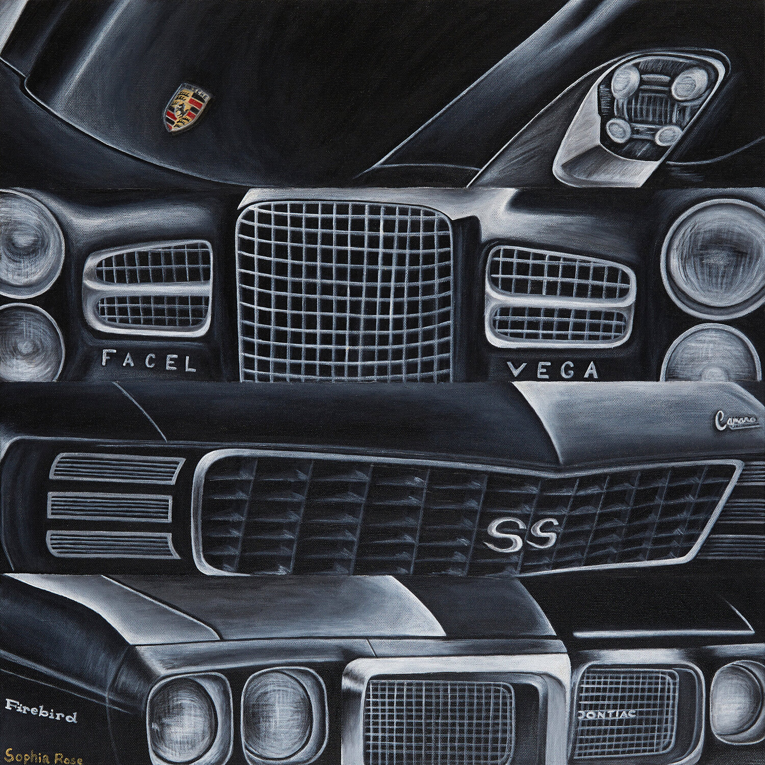 Back In Black Sophia Rose Original painting for sale