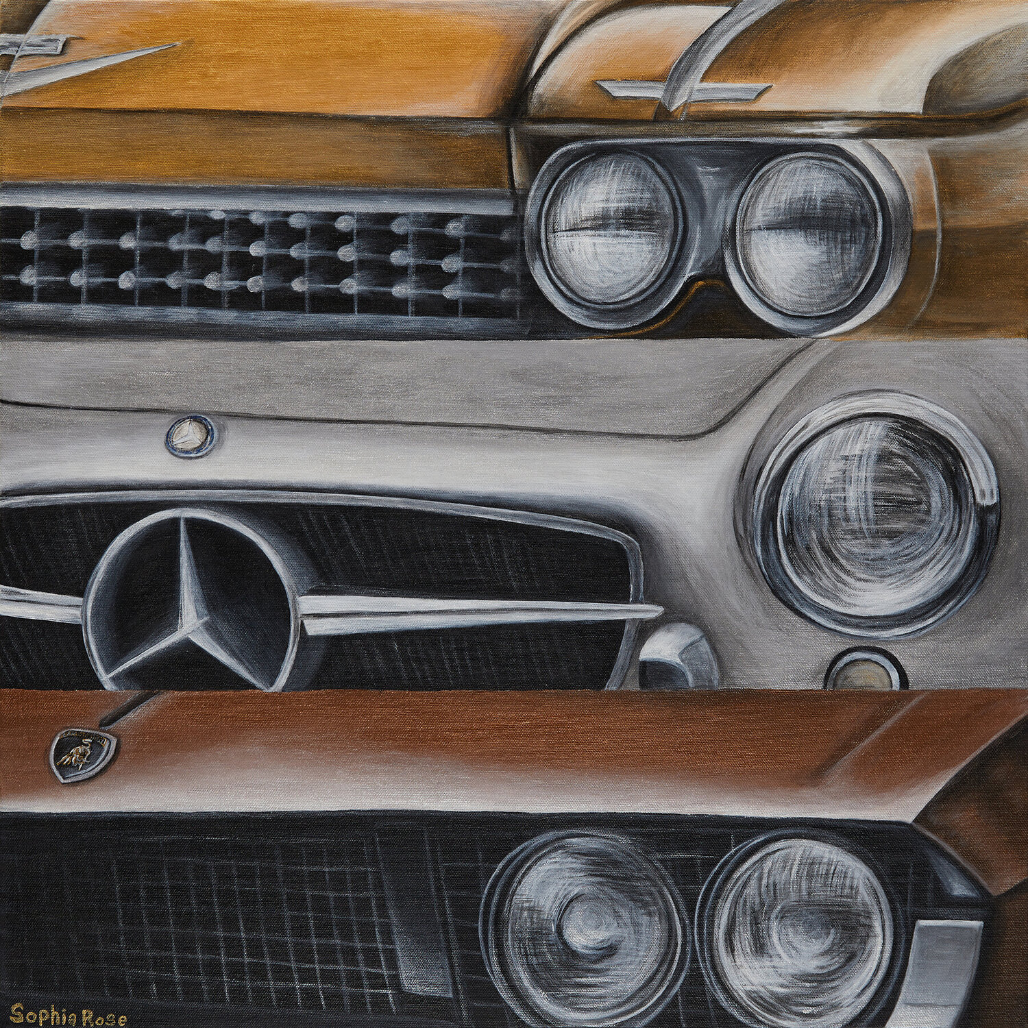The Alloys Sophia Rose Original painting for sale