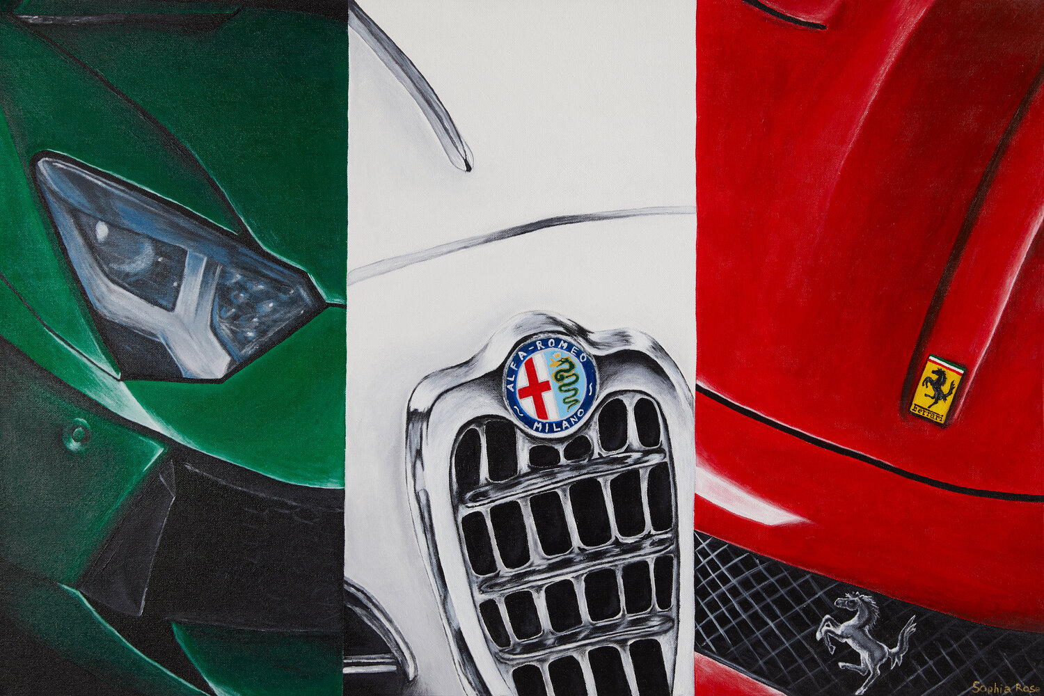 Passione Sophia Rose Original painting for sale