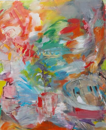 2023/10/14 (mein herbstgarten) by Maritta Weber, Painting for Sale on Select