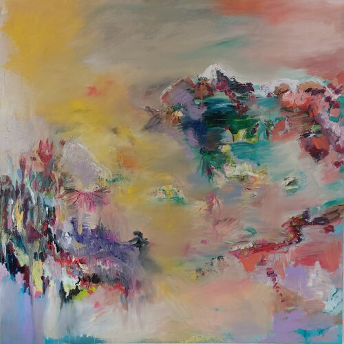 2023/04/04 (Halt finden) by Maritta Weber, Painting for Sale on Select