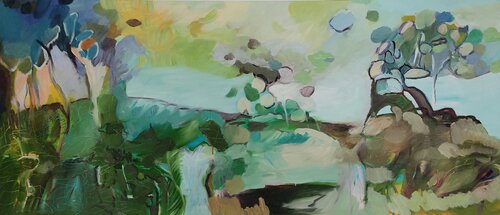 2011/08/17 (Landschaft, die ich träumte) by Maritta Weber, Painting for Sale on Select