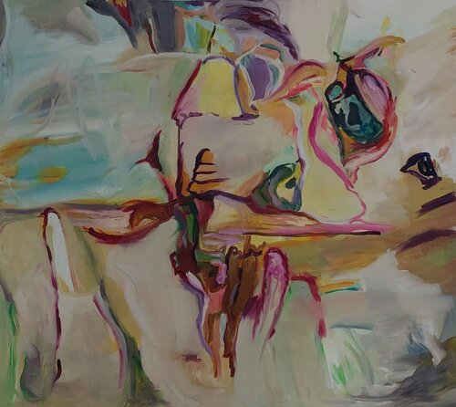 2025/04/16 -  look at this crazy world by Maritta Weber, Painting for Sale on Select
