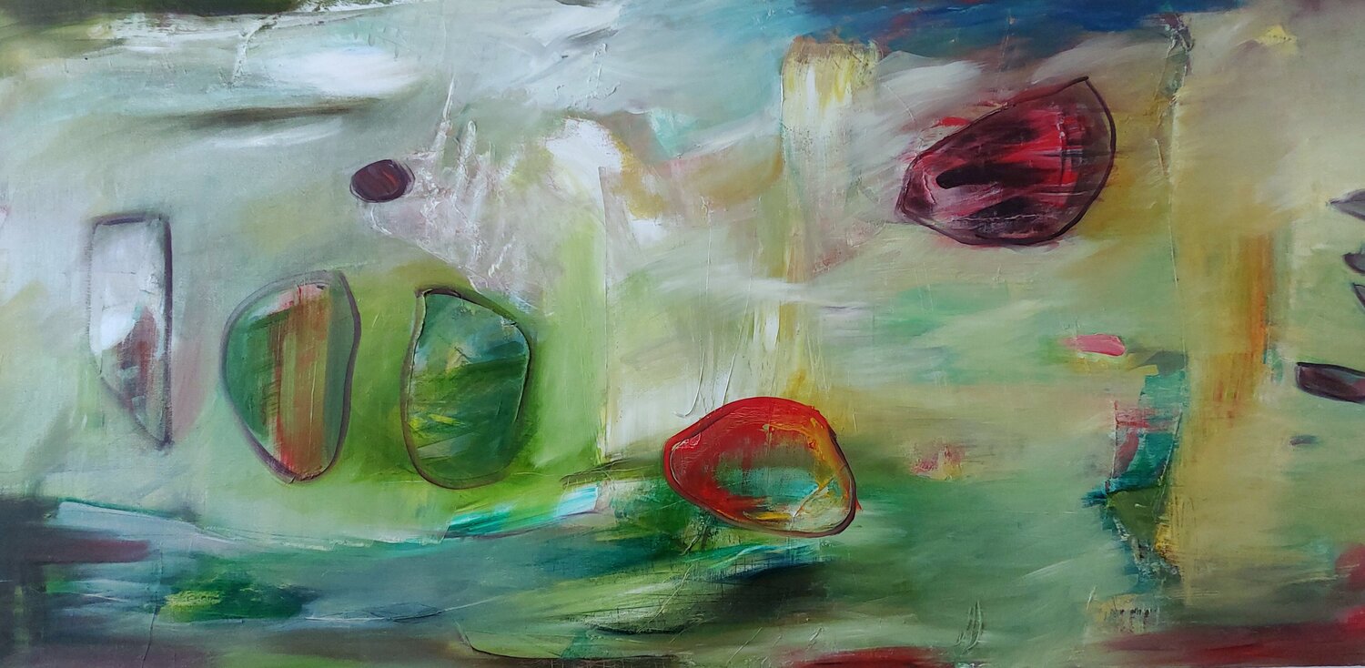 2015/08/12 (Landschaft mit Einschlüssen) Maritta Weber Original painting for sale
