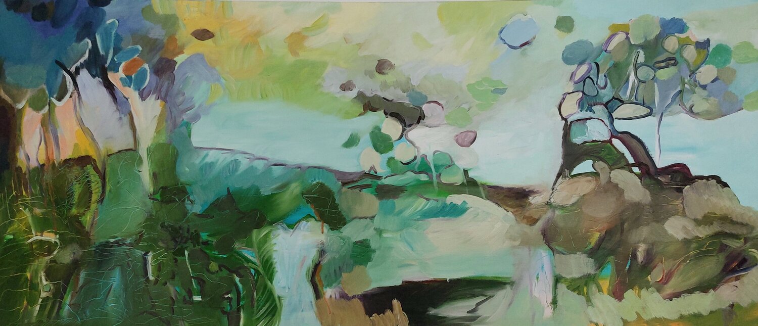 2011/08/17 (Landschaft, die ich träumte) Maritta Weber Original painting for sale