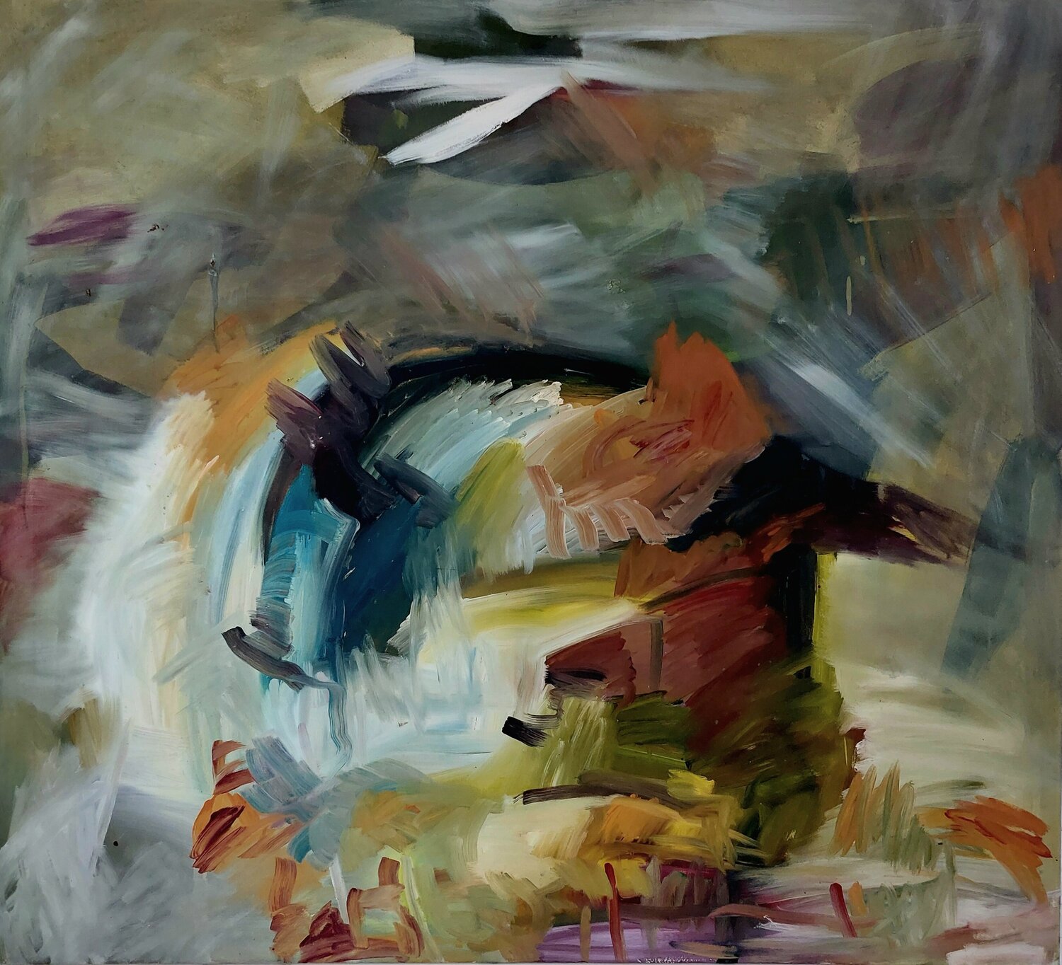 2020/10/20 Herbstschwein Maritta Weber Original painting for sale