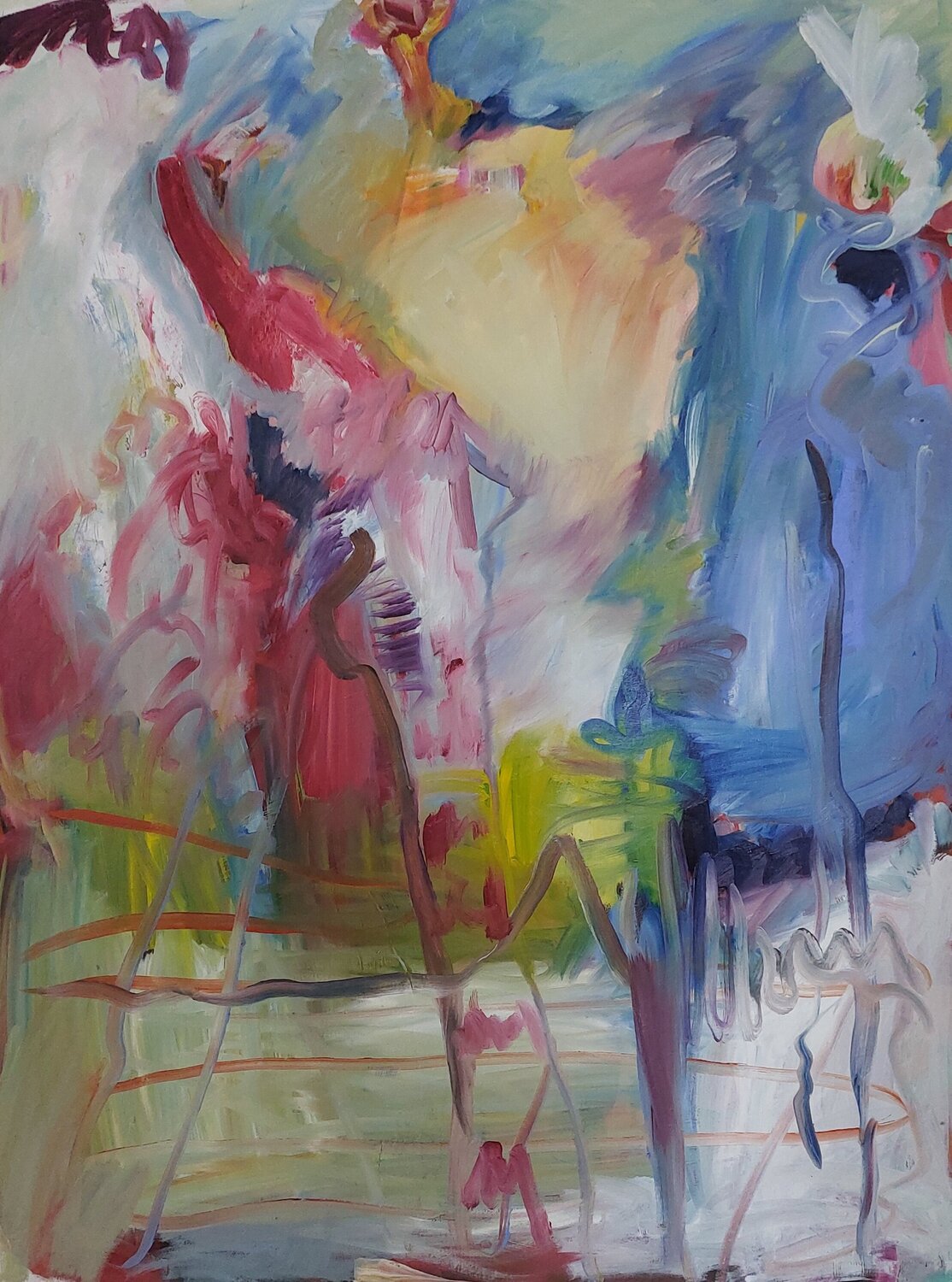 2026/01/11 "Komm rein - es ist offen" Maritta Weber Original painting for sale