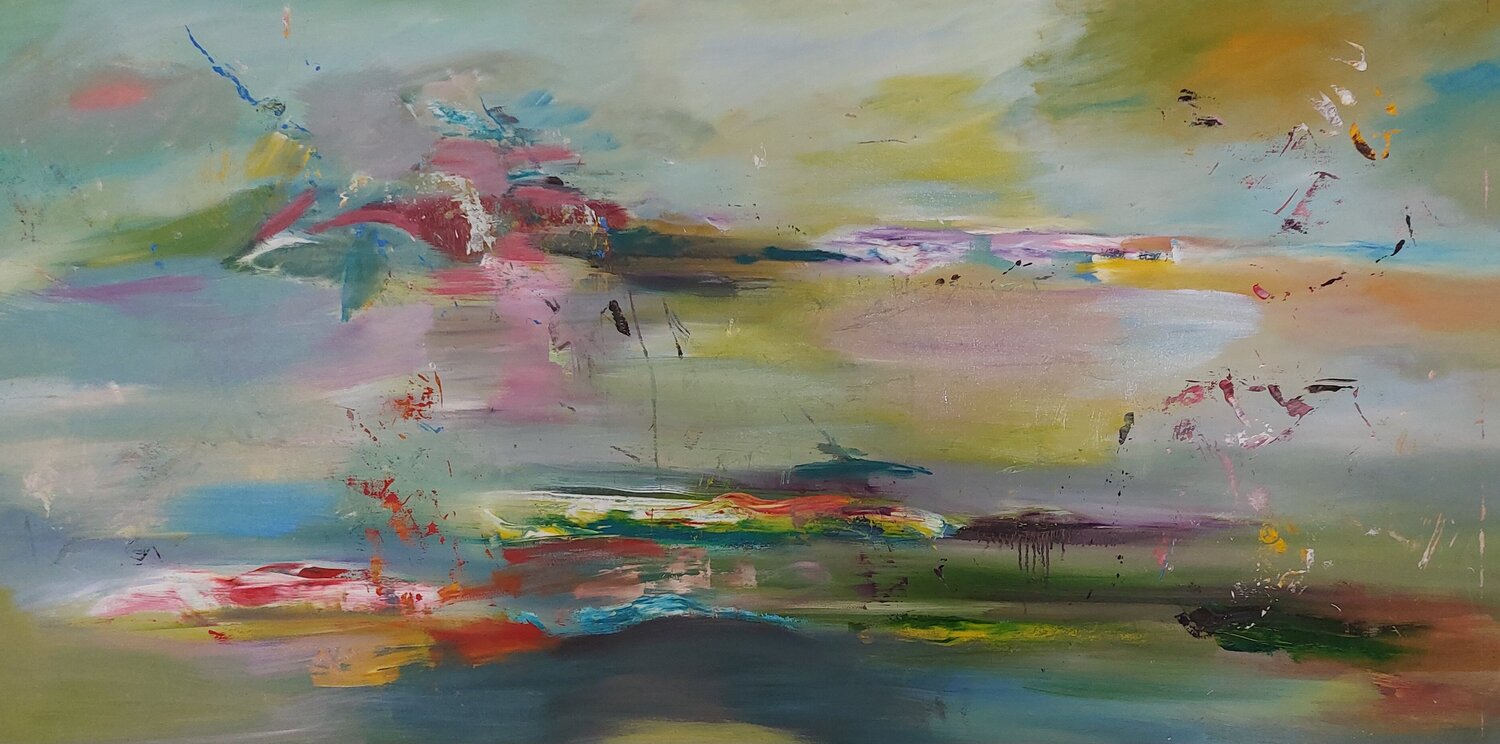 2026/08/03 Raster zerplatzen auf Landschaft Maritta Weber Original painting for sale