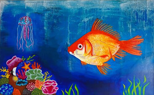 Ocean by Eliana Sá, Painting for Sale on Select
