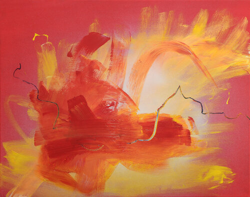 Rose Flow by Eliana Sá, Painting for Sale on Select