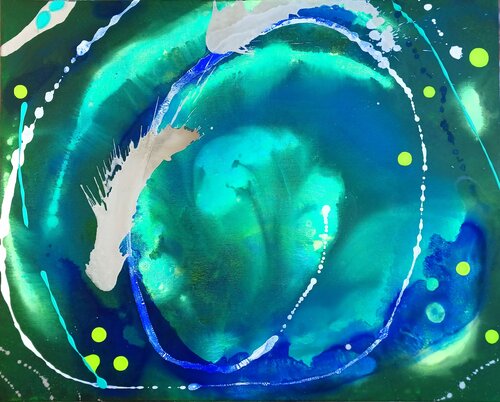 Mysterious night by Eliana Sá, Painting for Sale on Select