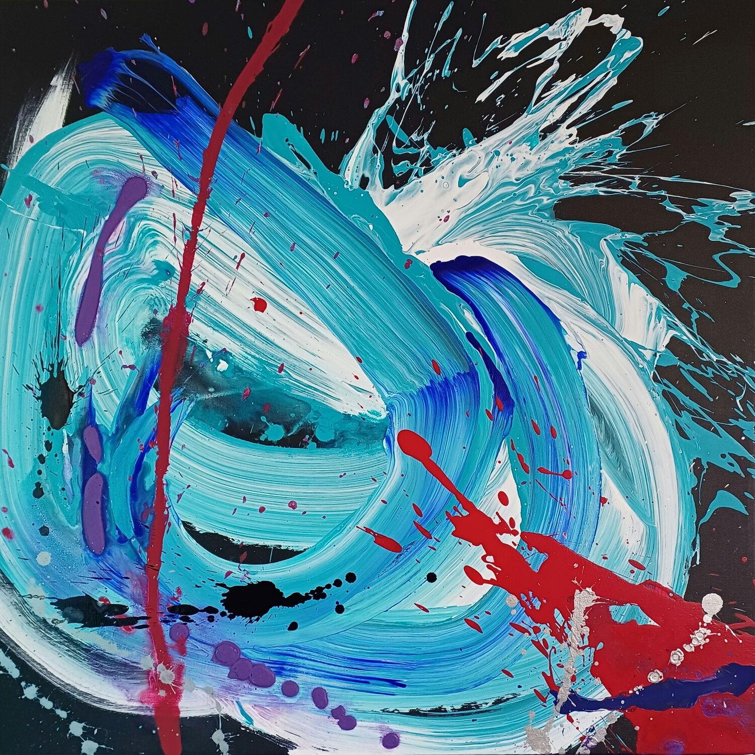 Splash Eliana Sá Original painting for sale