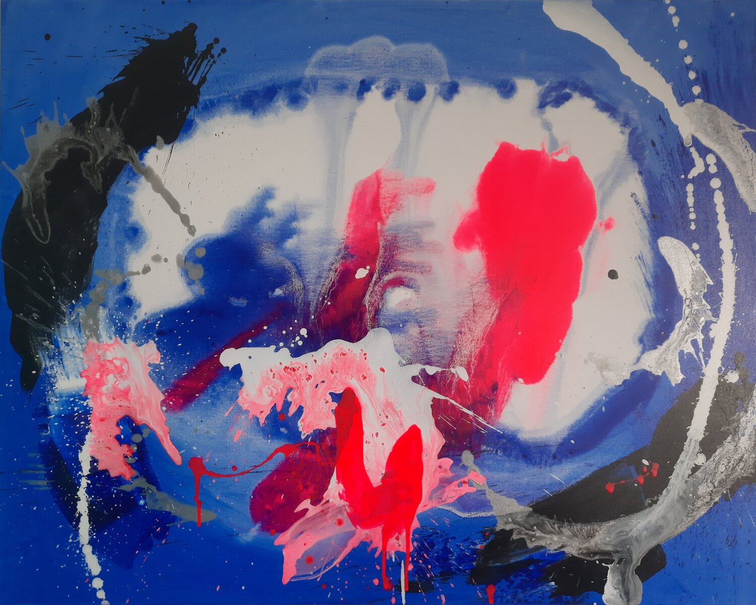 Pink wild Eliana Sá Original painting for sale