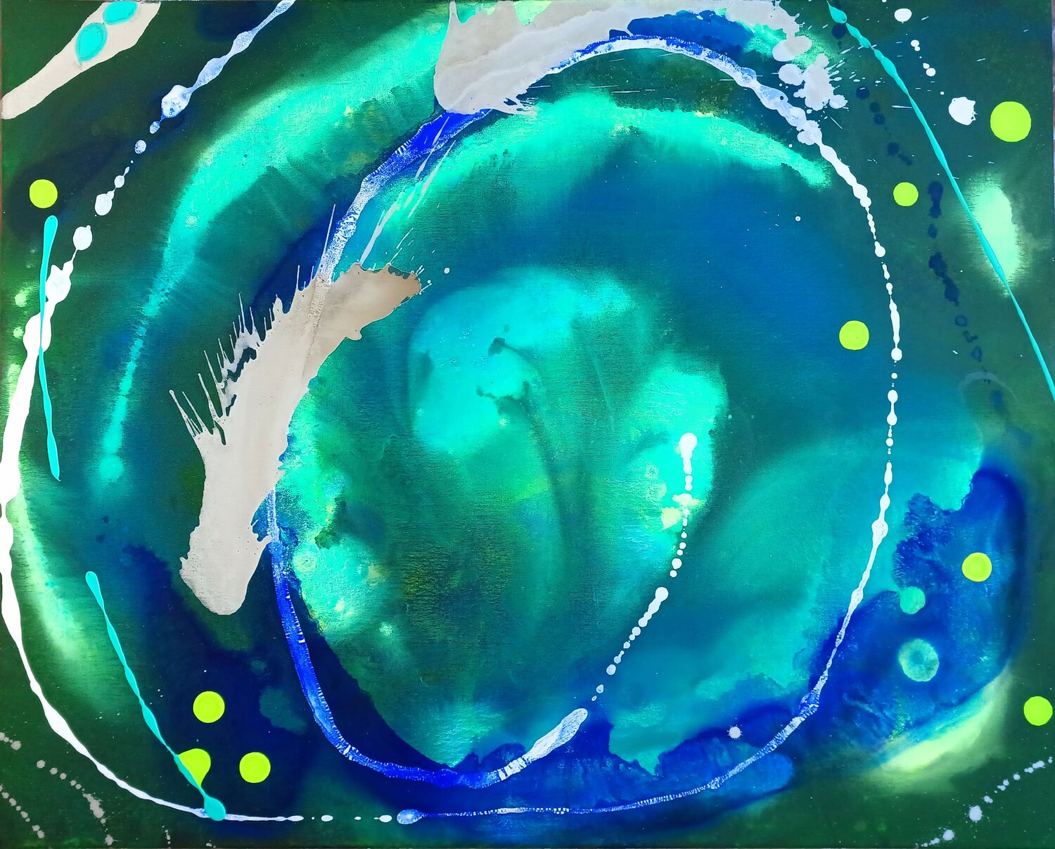 Mysterious night Eliana Sá Original painting for sale