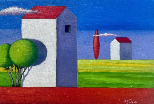 Small Landscape von Maria Carmen Salis, Malerei kaufen auf Select